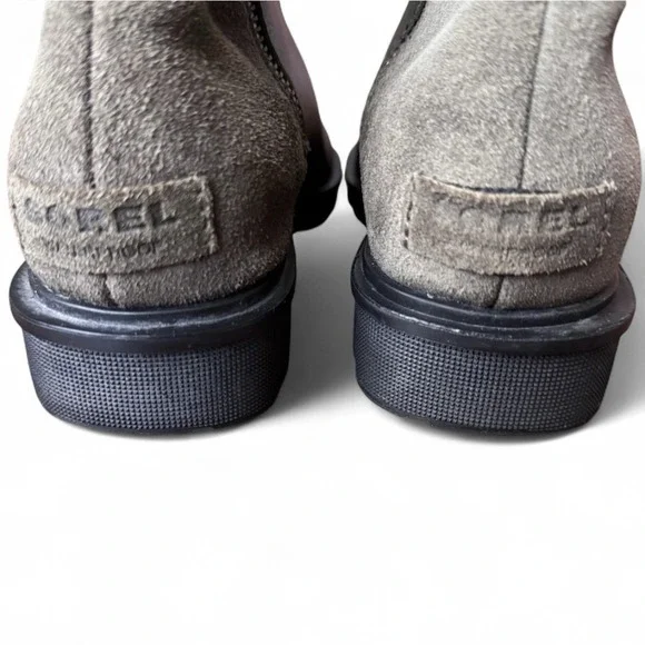 Sorel Phoenix Zip Boots Women's 9 Olive Green Leather Suede Waterproof Winter - Picture 12 of 16